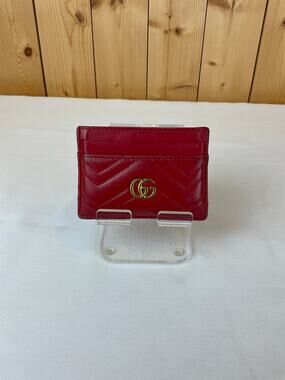 Gucci GG Marmont Card Case, Red